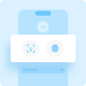 connexion appli Floa face id touch id