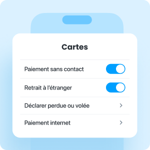 Choisissez les options de votre carte