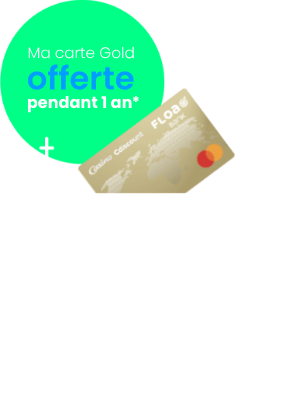 Offre de bienvenue ! Cotisation offerte de la carte Gold la 1e année