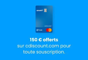 Offre de bienvenue pour toute souscription à la Carte Cdiscount !